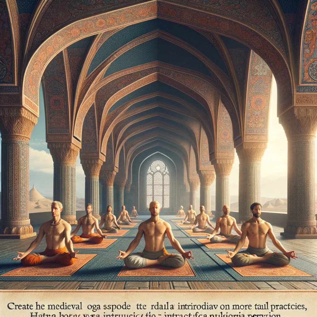 Individuals practicing Hatha Yoga in the Medieval period